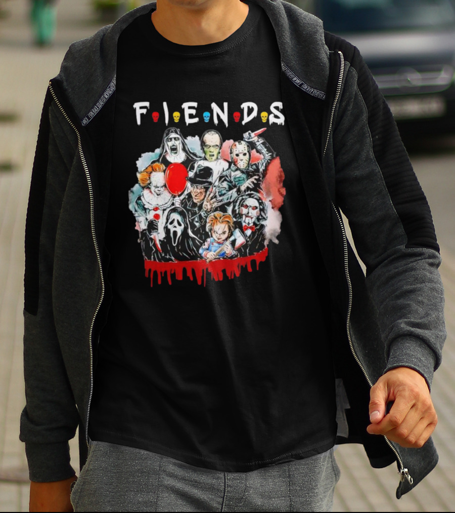 FIENDS Horror Characters Friends T-Shirt