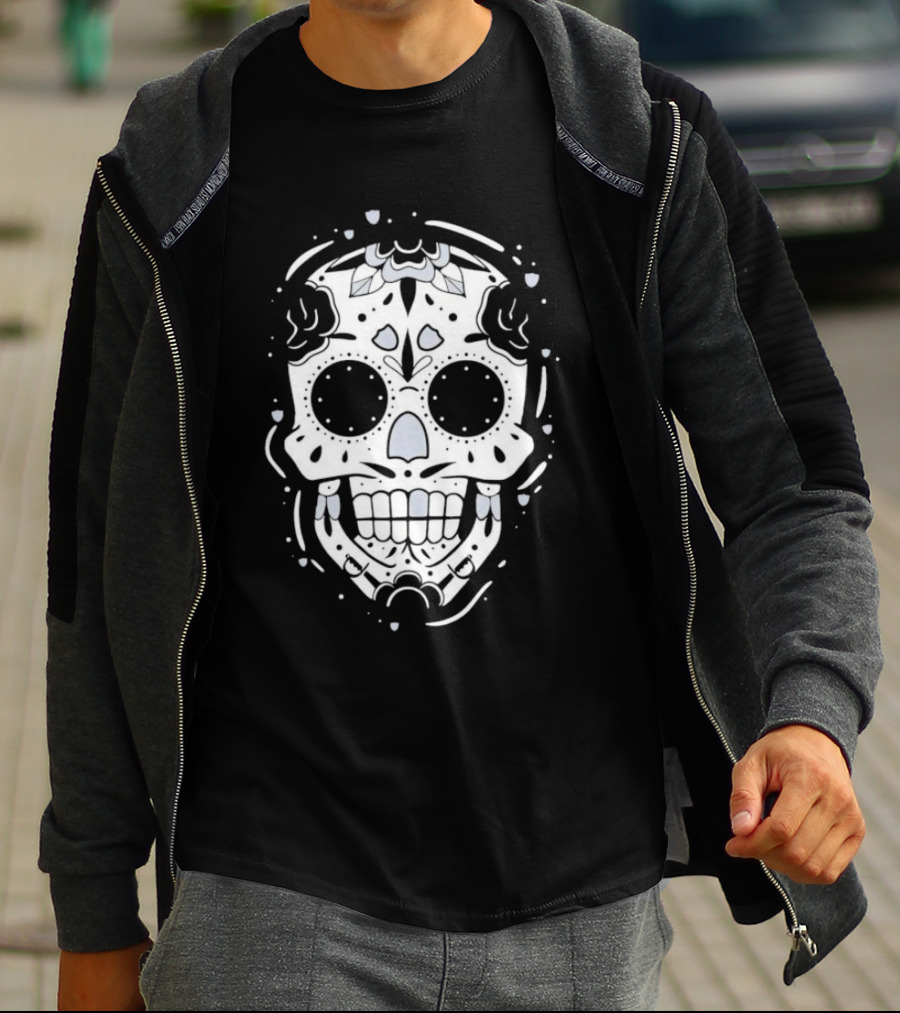 Las Vegas Raiders Sugar Skull NFL Team Spirit T-Shirt