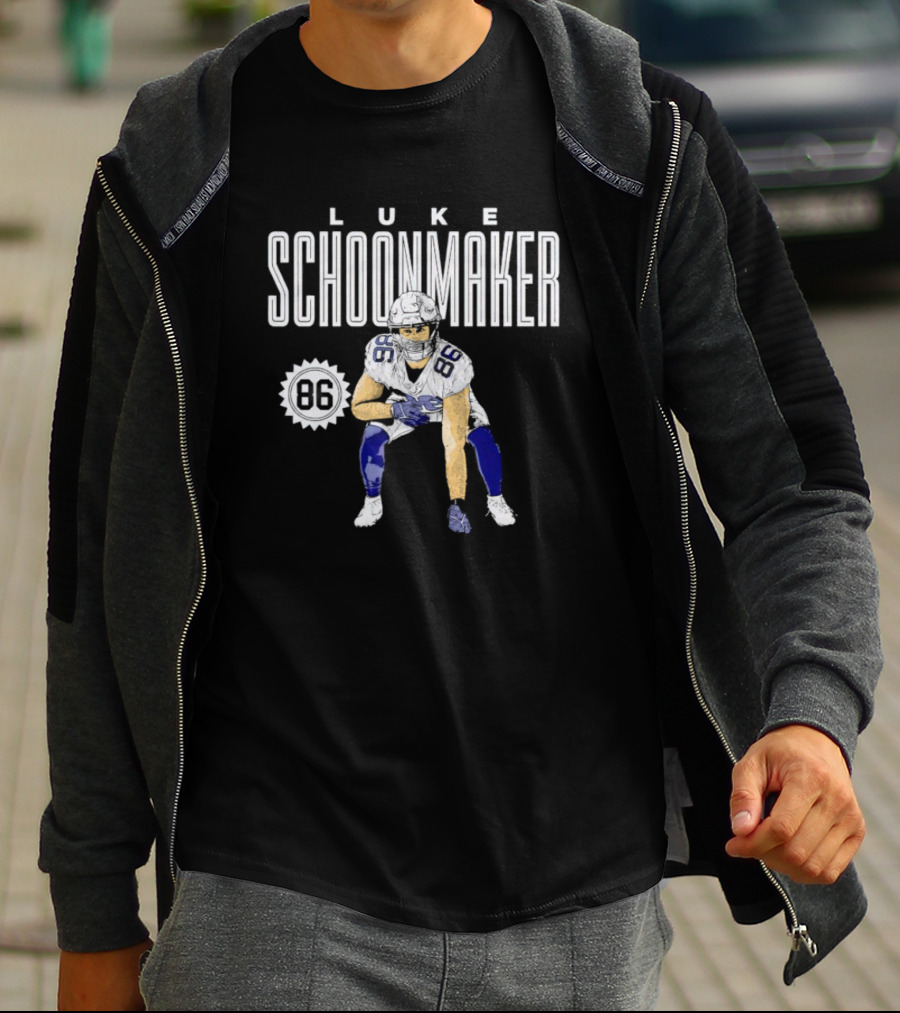 Luke Schoonmaker 86 Dallas Football Player T-Shirt