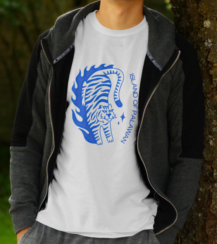 ISLAND OF PALAWAN BLUE TIGER FLAME T-Shirt