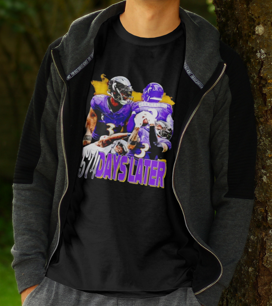 Beckham Jr 574 Days Later Ravens Football Return T-Shirt