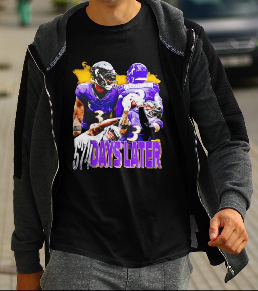Beckham Jr 574 Days Later Ravens Football Return T-Shirt