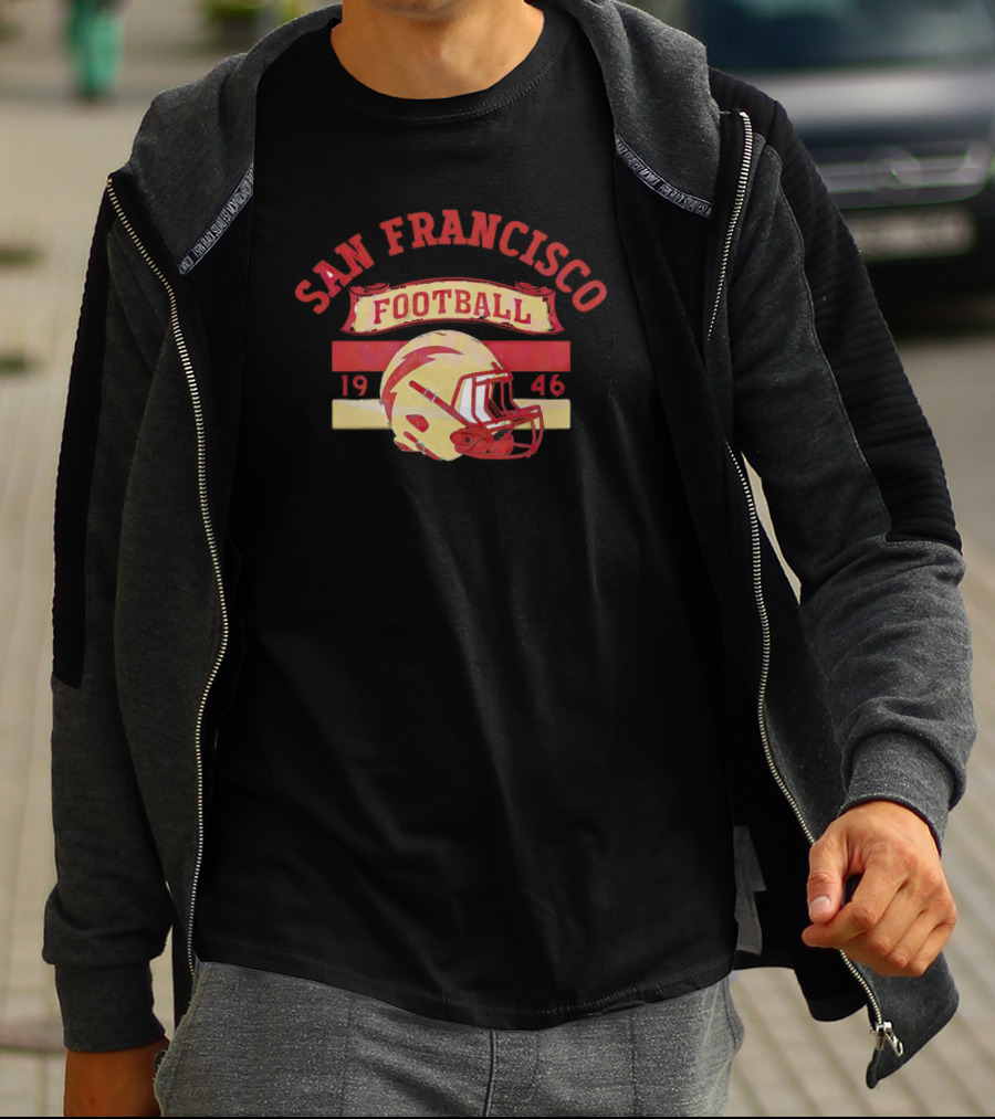 San Francisco Football 1946 Helmet T-Shirt