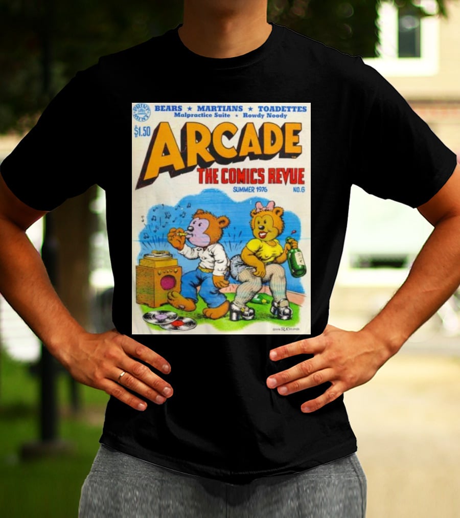 Arcade The Comics Revue Bears Martians Toadettes Summer 1976 No. 6 Malpractice Suite Rowdy Noody T-Shirt
