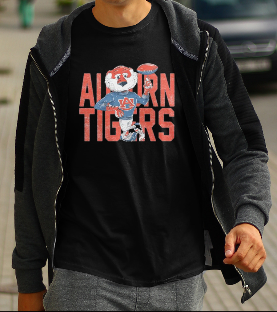 Auburn Tigers Aubie Football Mascot T-Shirt