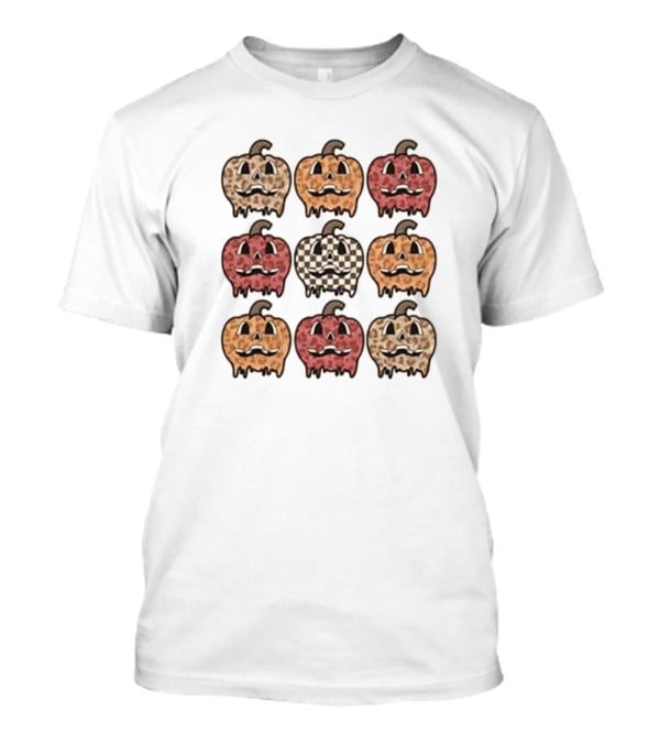 Cute Halloween Pumpkin Pattern T-Shirt