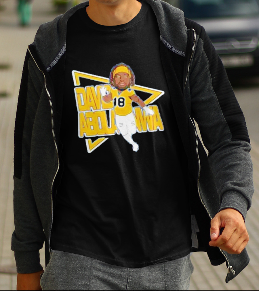 David Abolarinwa 18 Football Caricature Signature T-Shirt