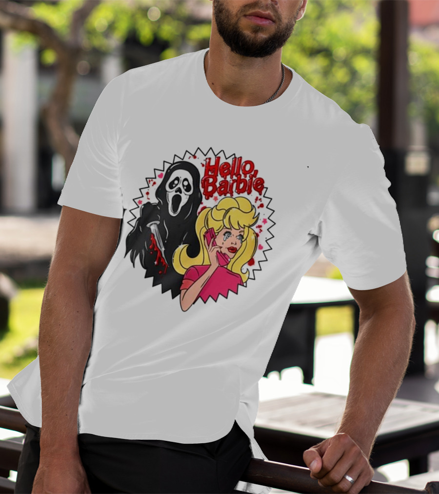 Hello Barbie Ghost Mask Doll T-Shirt