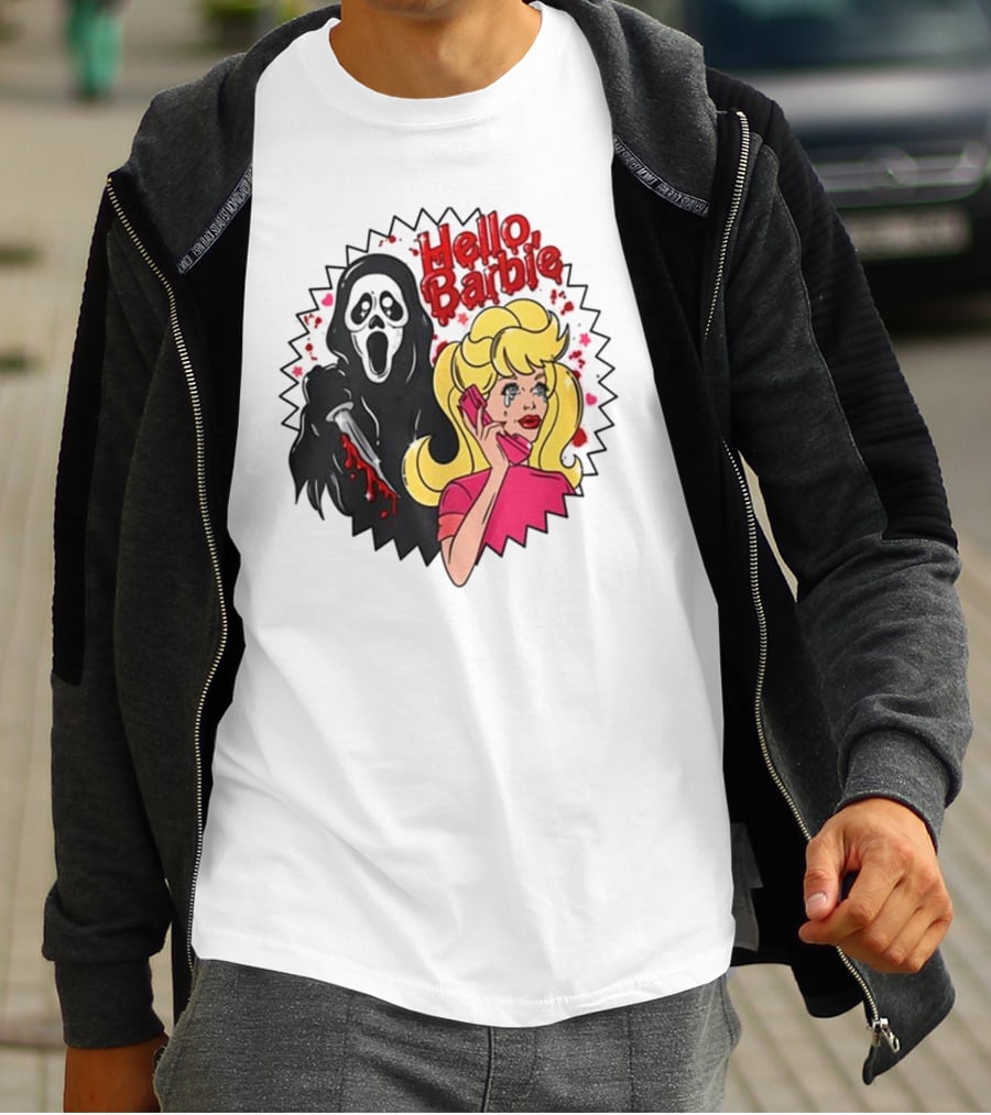Hello Barbie Ghost Mask Doll T-Shirt