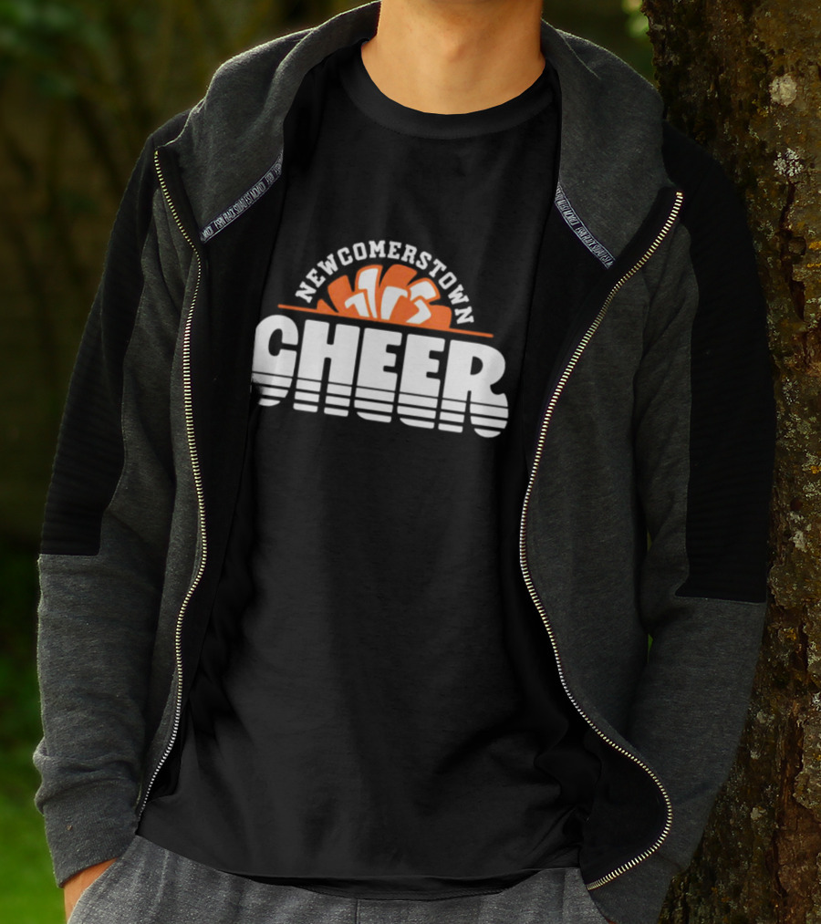 Newcomerstown Cheer Orange Megaphone T-Shirt