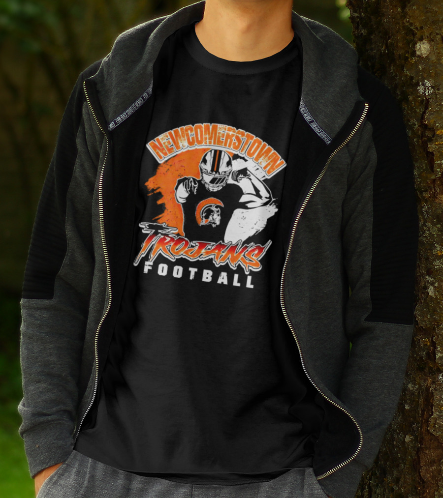 Newcomerstown Trojans Football Fierce Spirit And Helmet T-Shirt