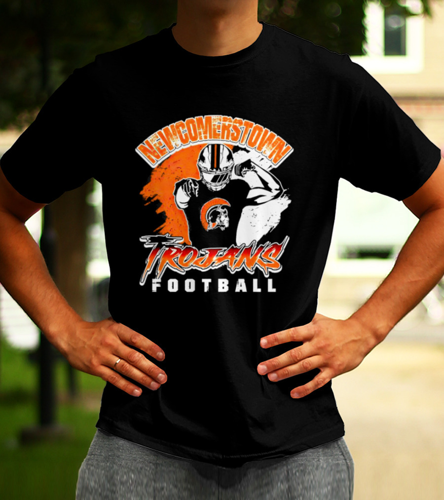 Newcomerstown Trojans Football Fierce Spirit And Helmet T-Shirt
