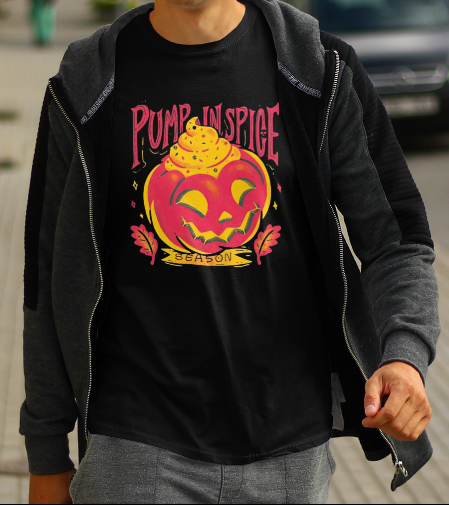 Pumpkin Spice Season Jack-O'-Lantern T-Shirt
