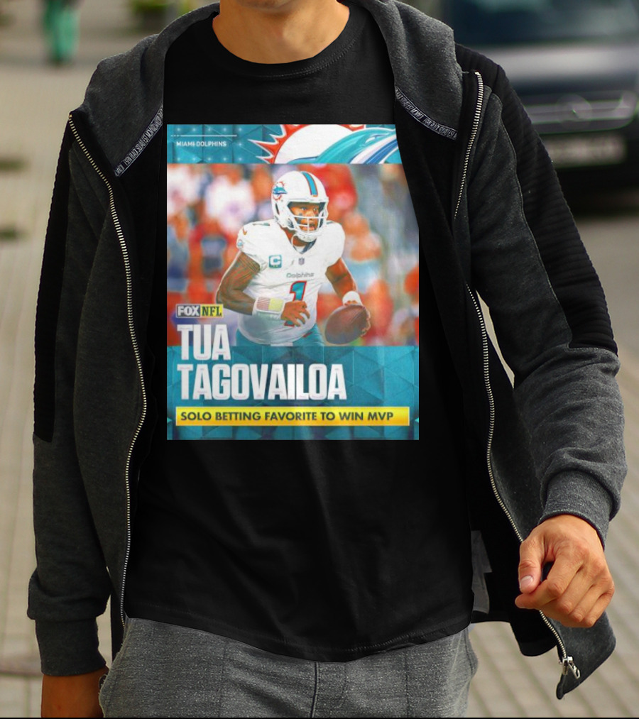 Miami Dolphins Tua Tagovailoa Solo Betting Favorite To Win MVP Fox NFL T-Shirt