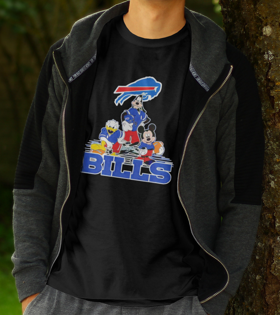 Mickey Mouse Characters Buffalo Bills NFL Sports T-Shirt