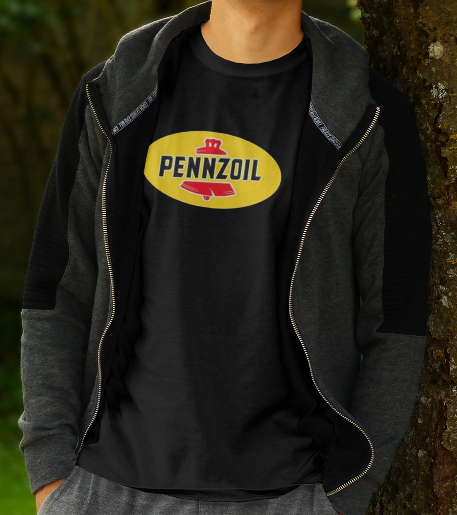 Pennzoil Motor Oil Logo Yellow Oval With Red Bell T-Shirt