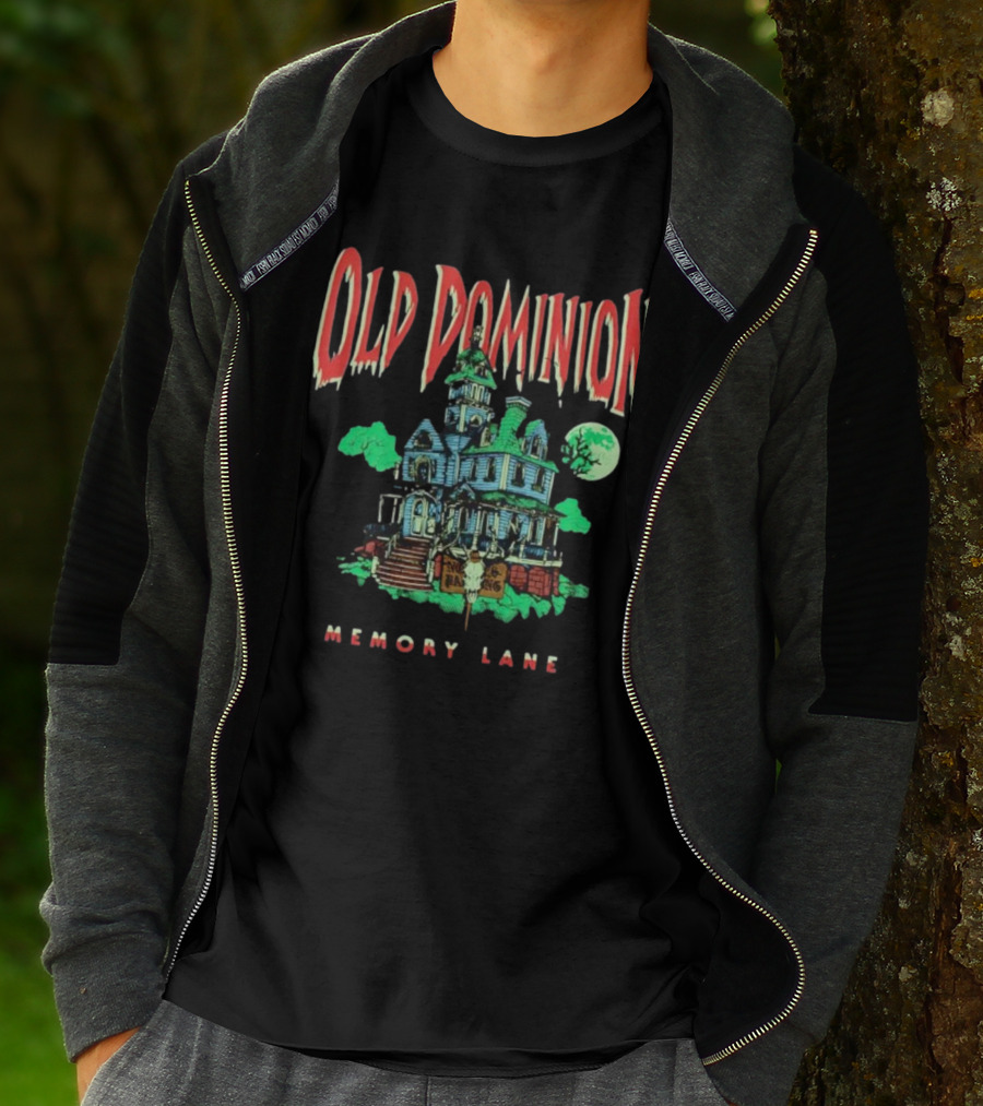 Old Dominion Memory Lane Haunted House Halloween T-Shirt