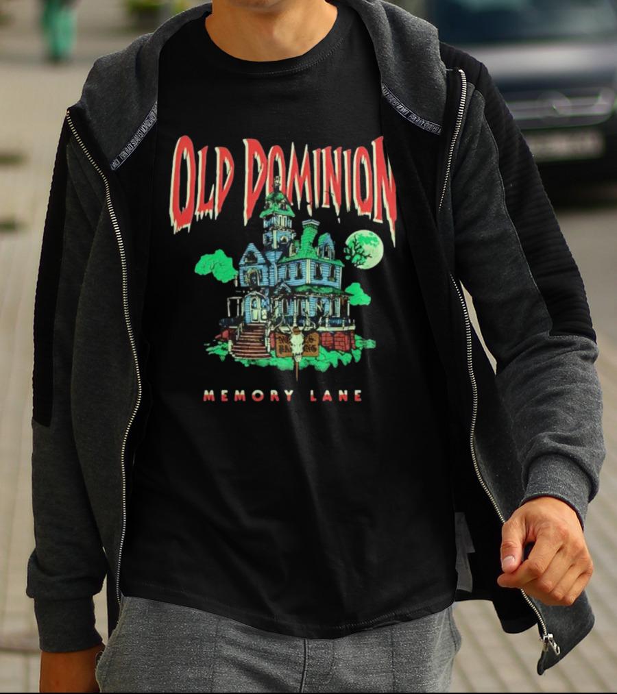 Old Dominion Memory Lane Haunted House Halloween T-Shirt