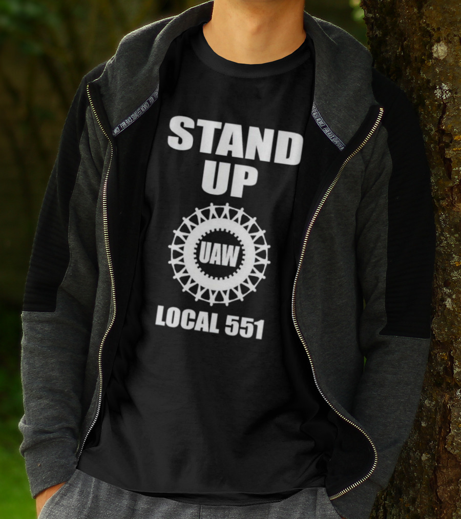 Stand Up UAW Local 551 Union Emblem T-Shirt
