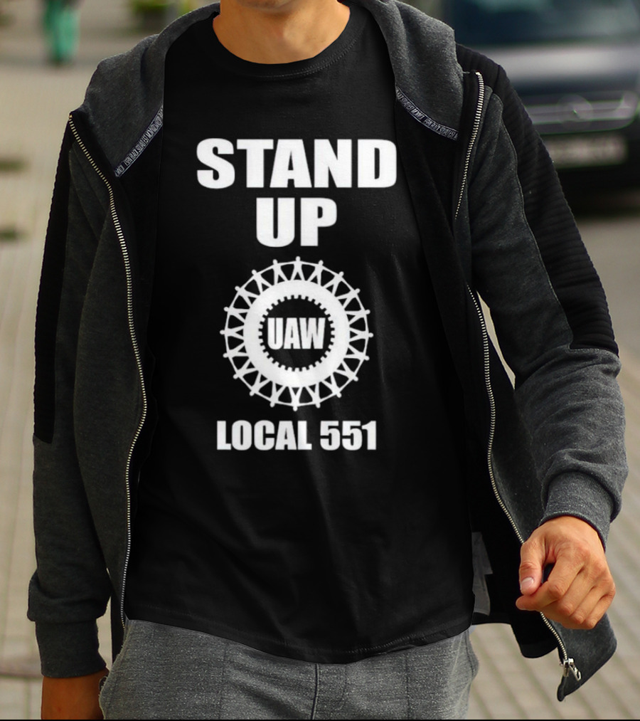 Stand Up UAW Local 551 Union Emblem T-Shirt