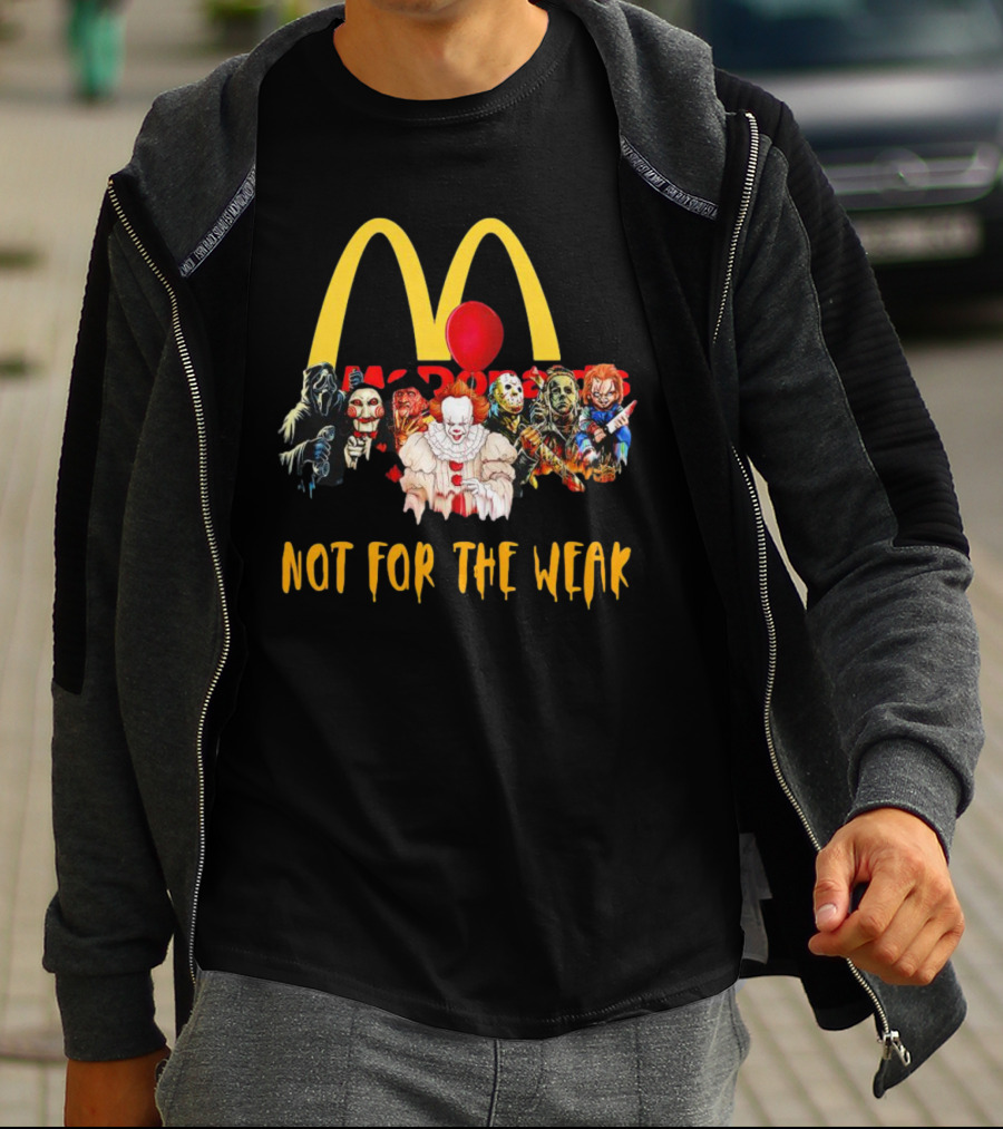 Horror Movie Characters McDonalds Not For The Weak Balloon T-Shirt