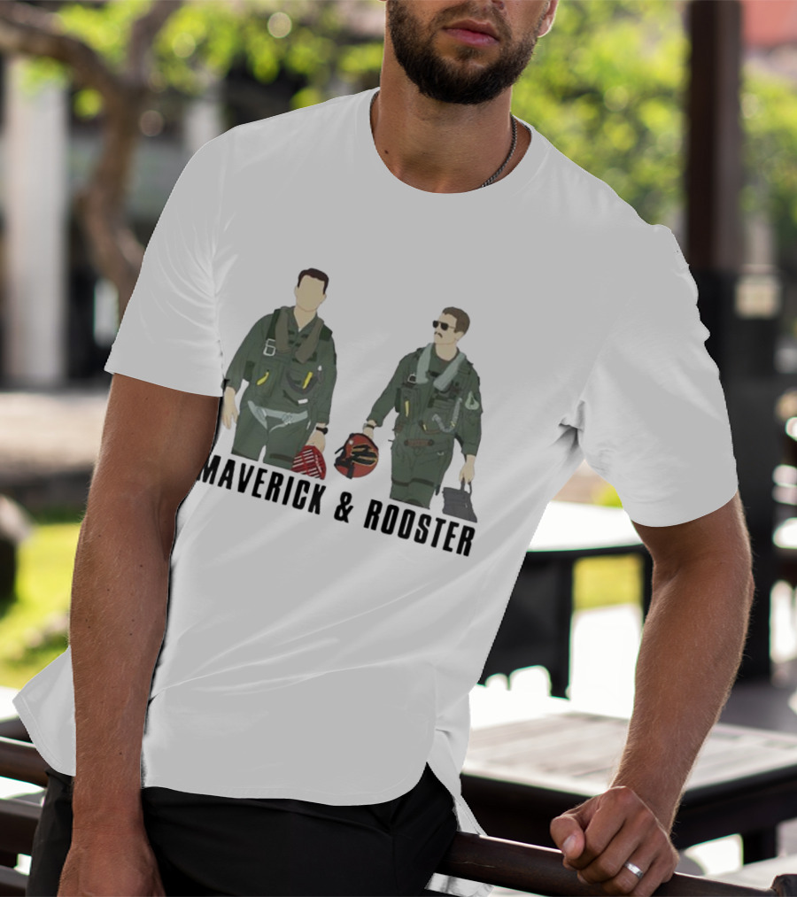Top Gun Maverick And Rooster Pilot Duo T-Shirt