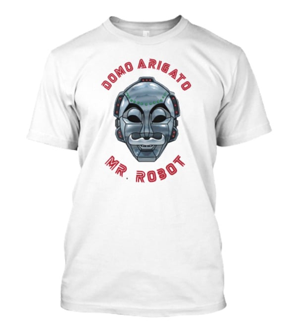 Domo Arigato Mr Robot Mask T-Shirt