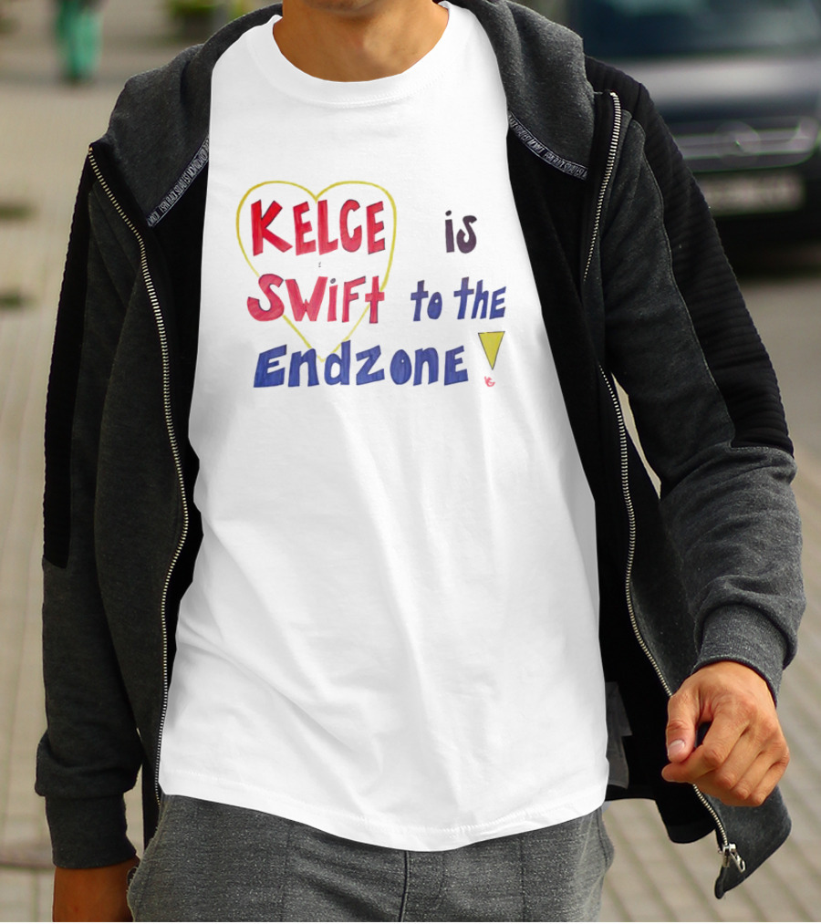 Kelce Swift Heart Is To The Endzone T-Shirt