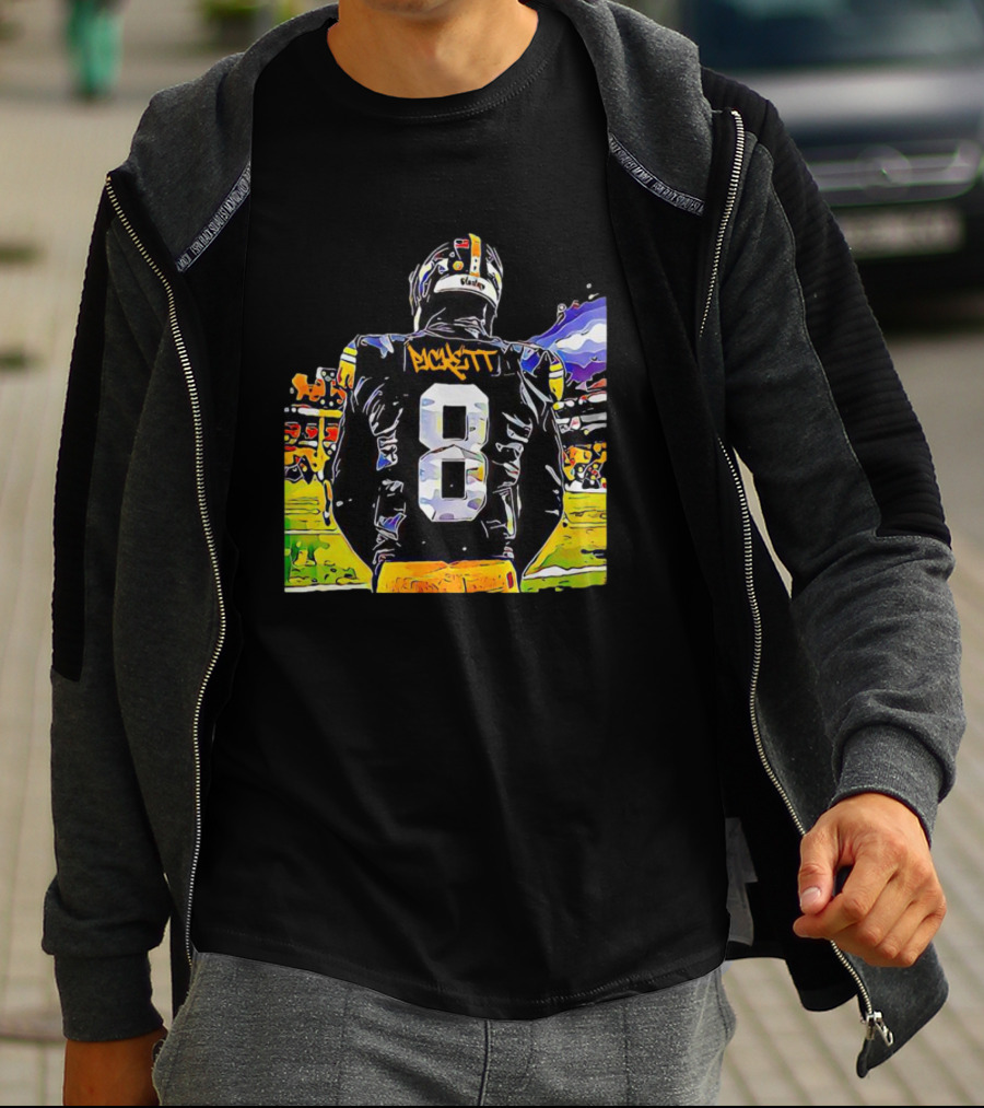 Kenny Pickett Number 8 Football Celebration Steelers T-Shirt