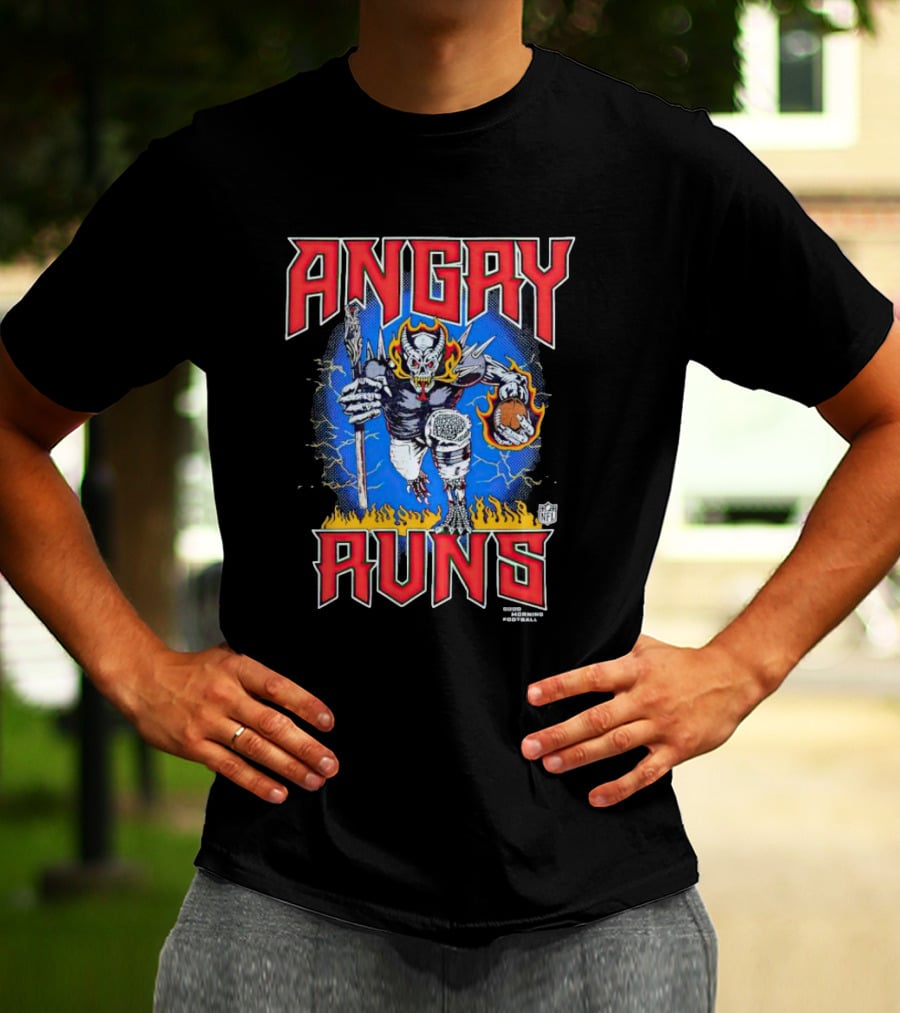 Kyle Brandt Angry Runs Good Morning Football NFL T-Shirt