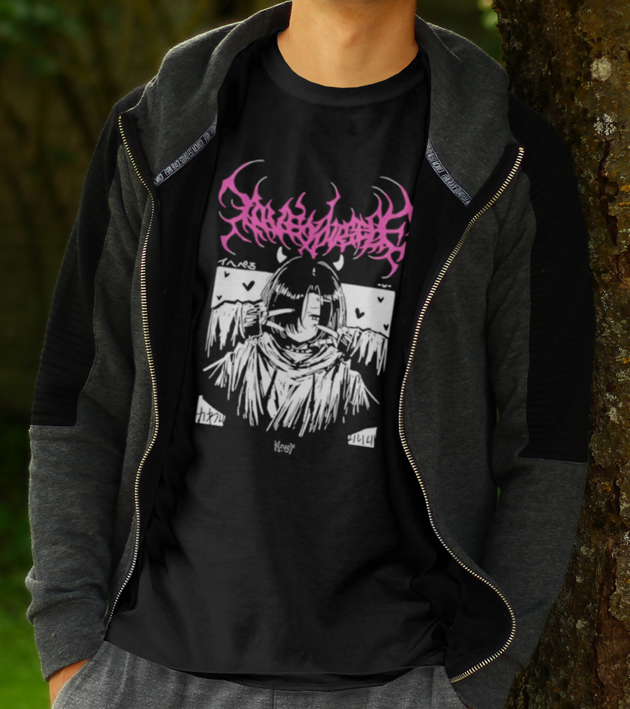 Lobsteranian Loveyourself Manga Style Character With Hearts T-Shirt