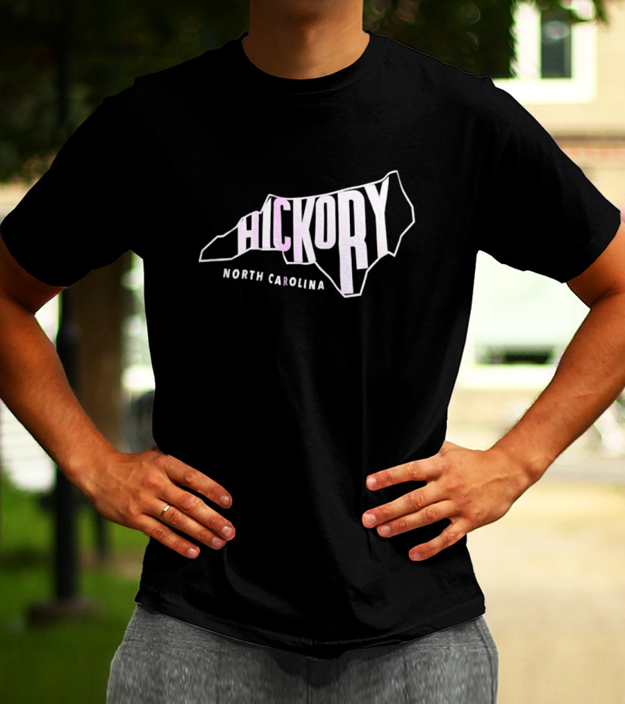 Hickory North Carolina State Outline T-Shirt