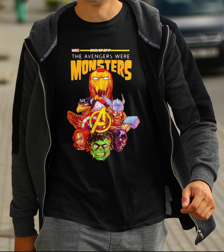 Marvel What If The Avengers Were Monsters Iron Man Captain America Thor Hulk T-Shirt