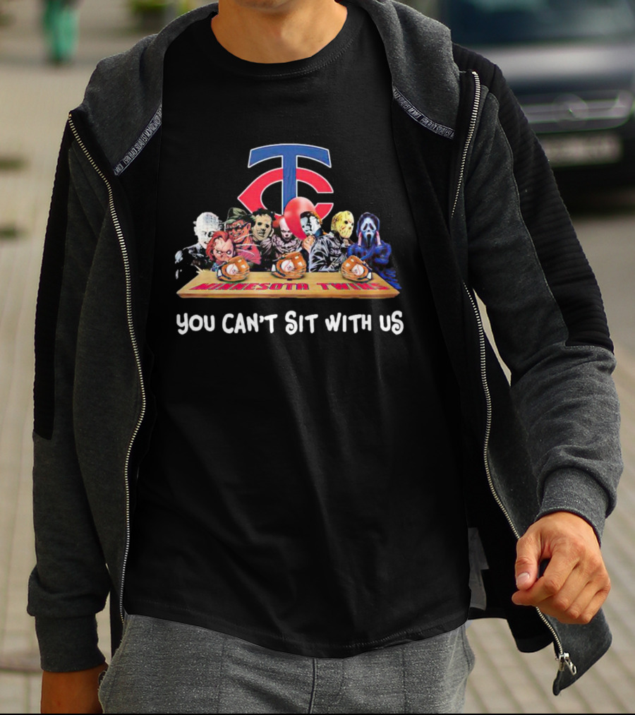 Minnesota Twins Horror Movies Halloween You Can’t Sit With Us T-Shirt