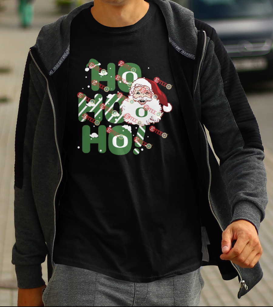 Ho Ho Ho Santa Claus Christmas Oregon Ducks T-Shirt