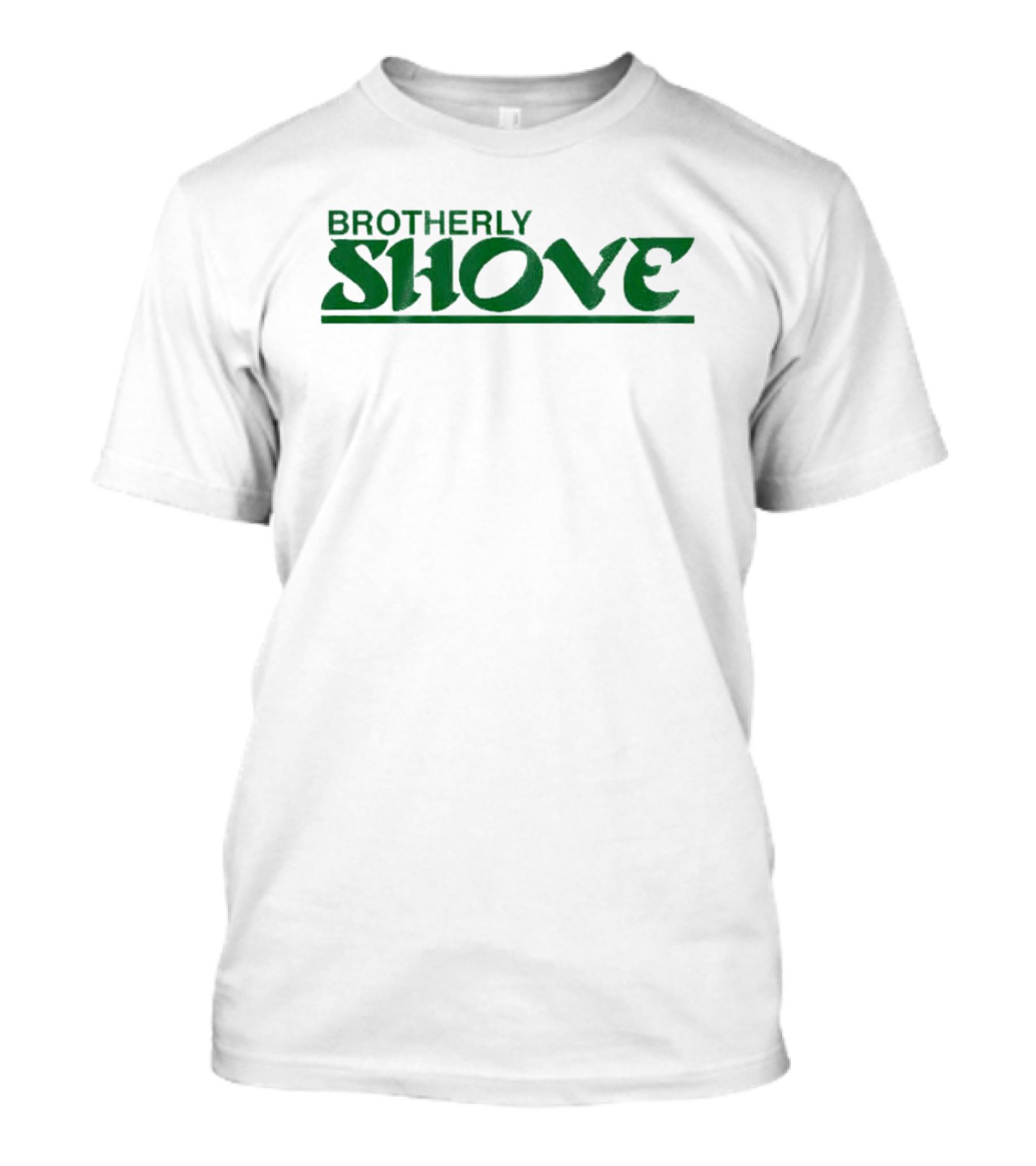 Philadelphia Football Brotherly Shove Green Text T-Shirt