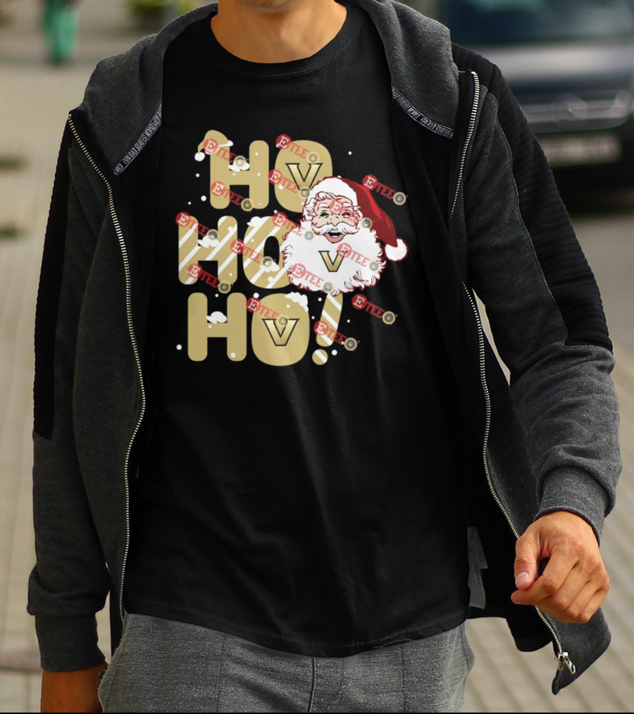 Ho Ho Ho Vanderbilt Commodores Santa Claus Christmas T-Shirt