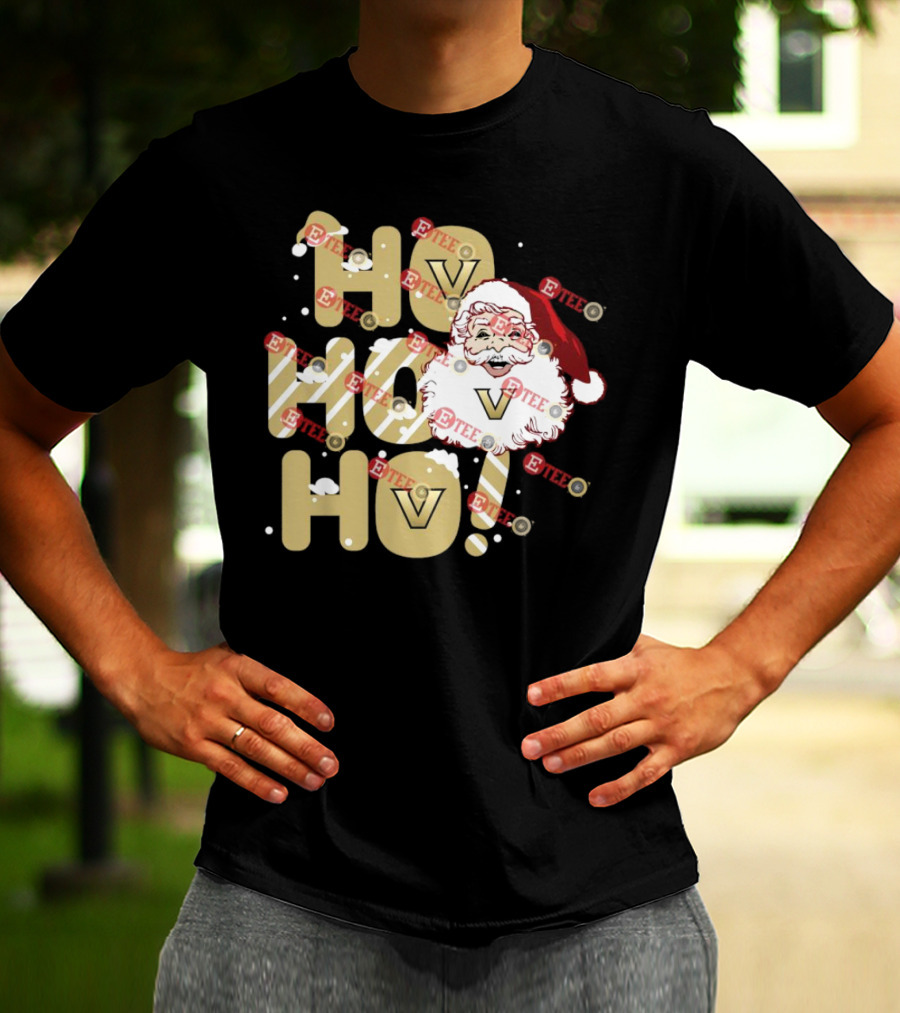 Ho Ho Ho Vanderbilt Commodores Santa Claus Christmas T-Shirt