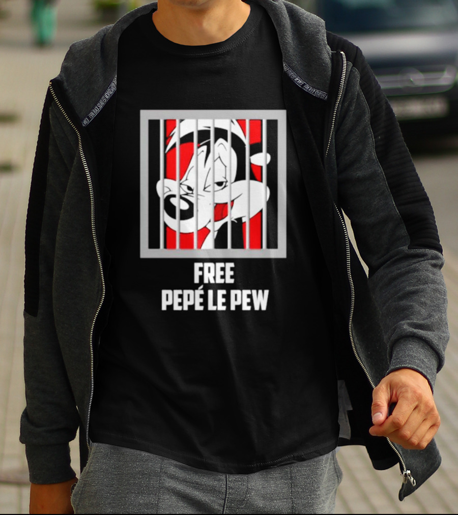Free Pepé Le Pew Jail Bars T-Shirt