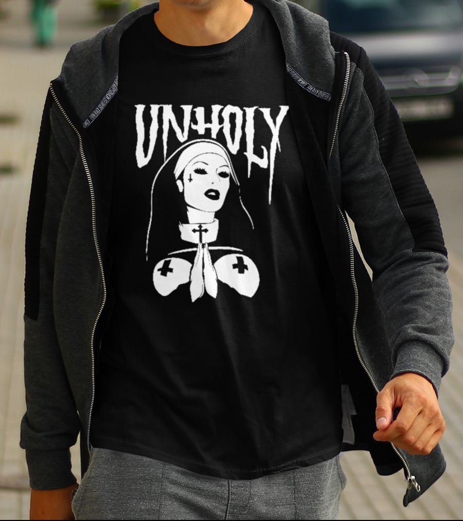 UNHOLY Nun Gothic Iconography T-Shirt