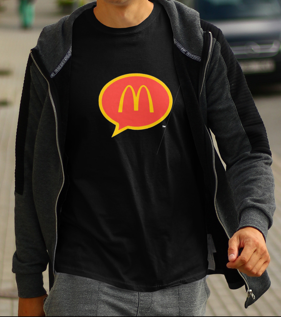 McDonald's 90s Logo In Retro Speech Bubble T-Shirt
