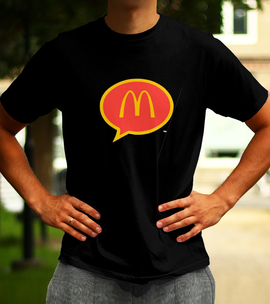 McDonald's 90s Logo In Retro Speech Bubble T-Shirt