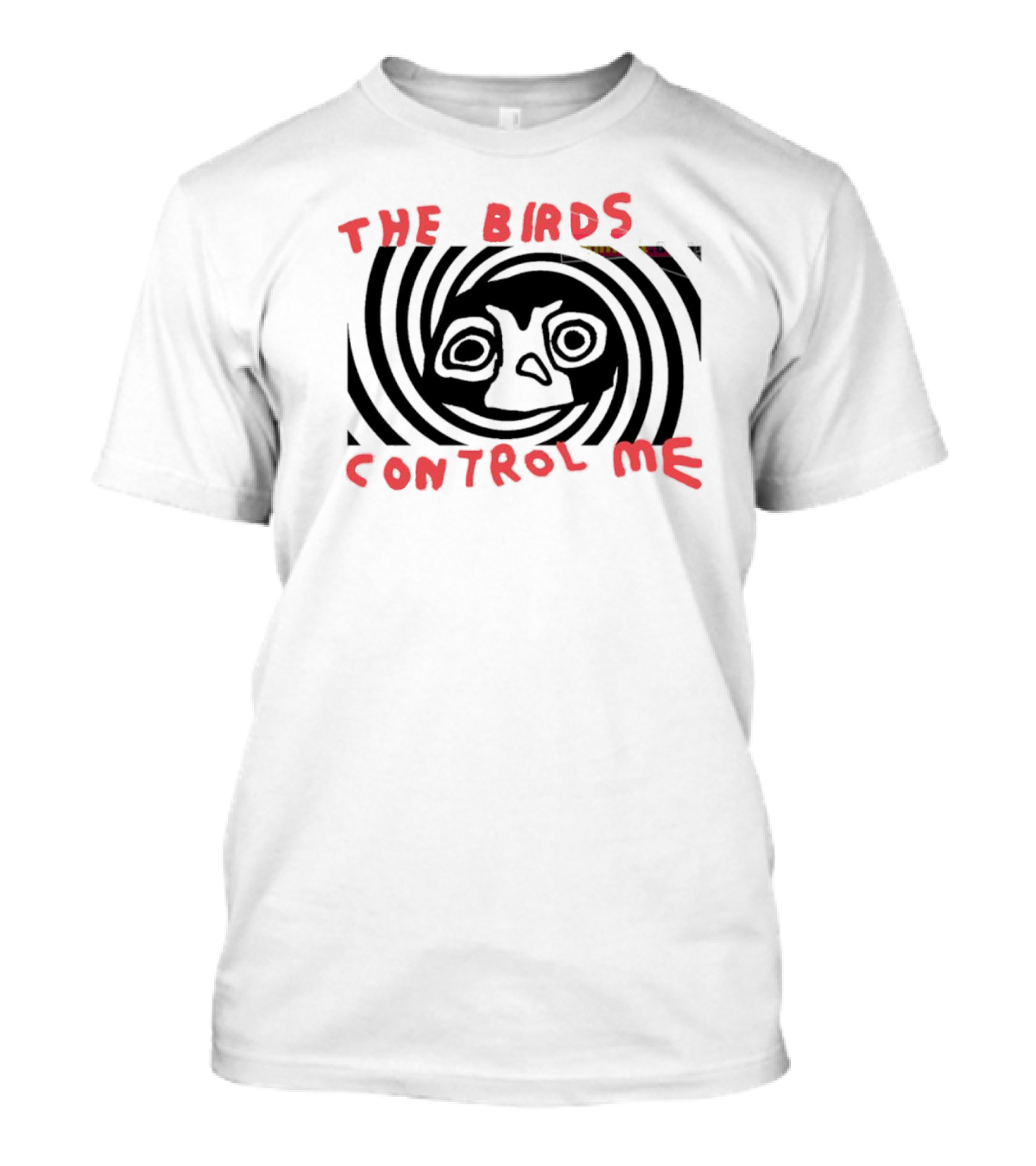 The Birds Control Me Spiral Face T-Shirt