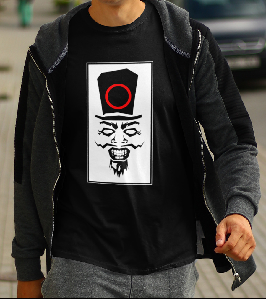 Uncle Howdy Creepy Graphic Mineral Wash Revel In What You Are T-Shirt