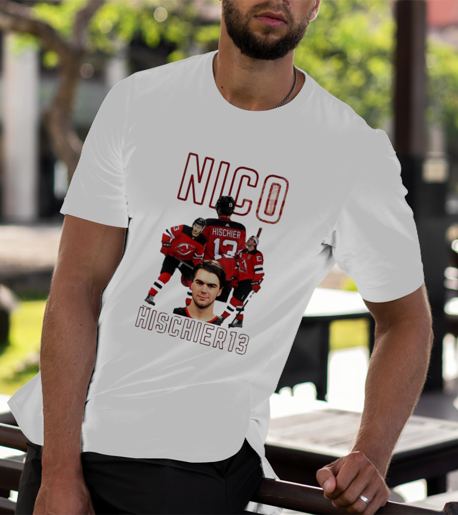 Nico Hischier 13 New Jersey Devils Hockey T-Shirt