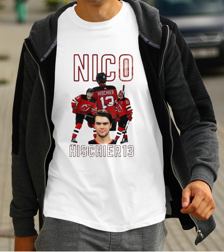 Nico Hischier 13 New Jersey Devils Hockey T-Shirt