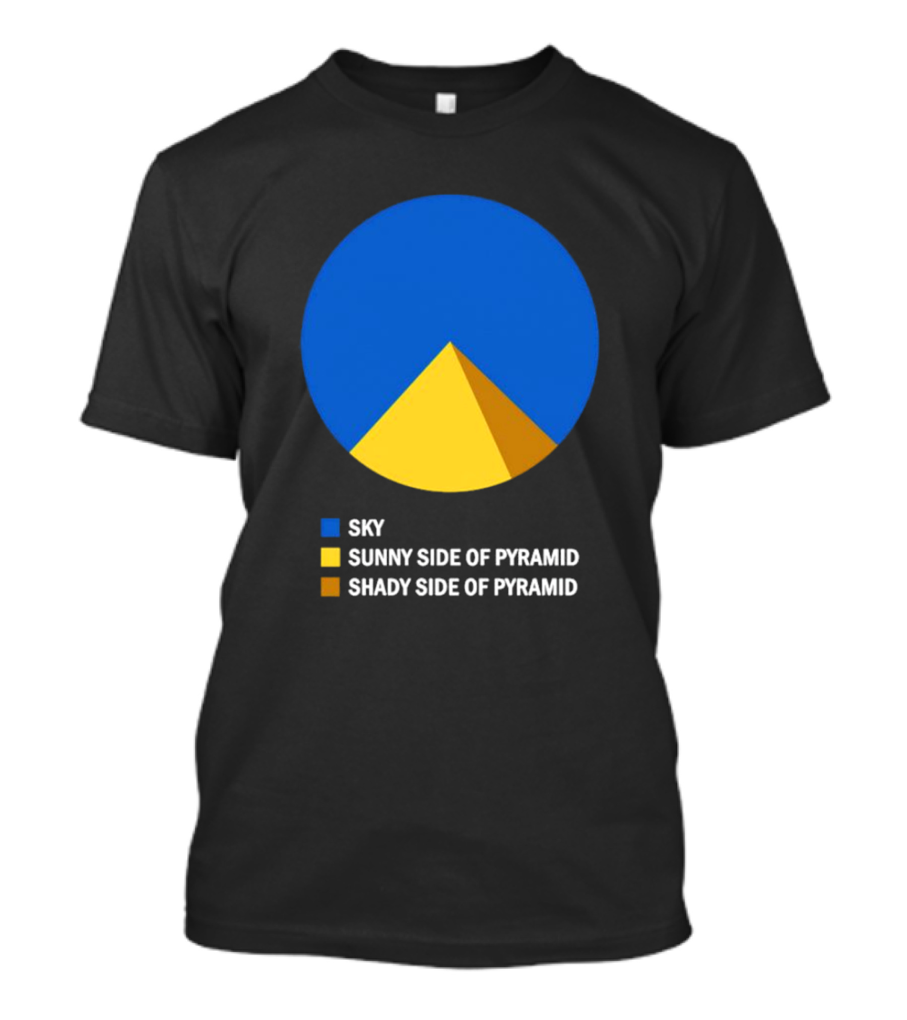 Sky Sunny Side Of Pyramid Shady Side Of Pyramid Chart Circle T-Shirt