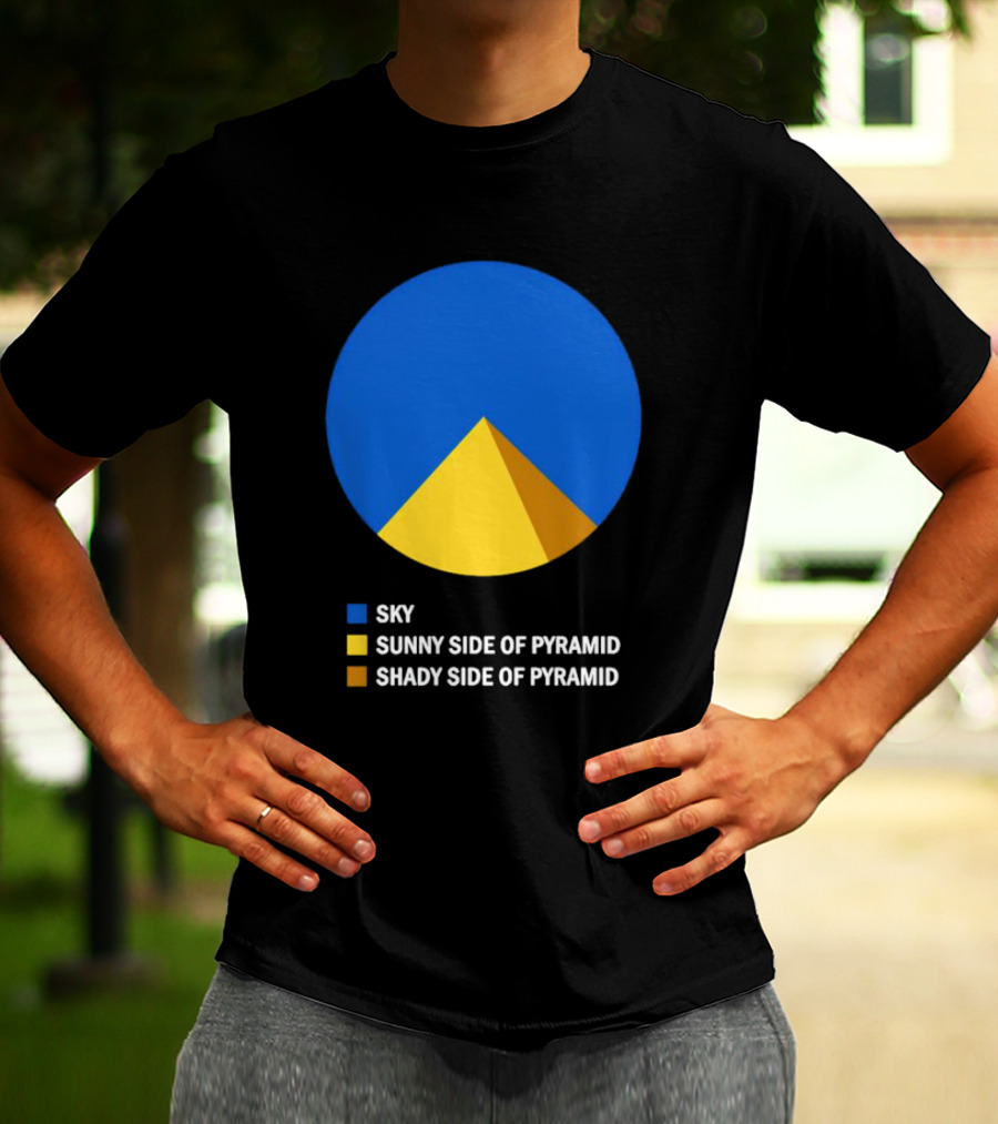 Sky Sunny Side Of Pyramid Shady Side Of Pyramid Chart Circle T-Shirt