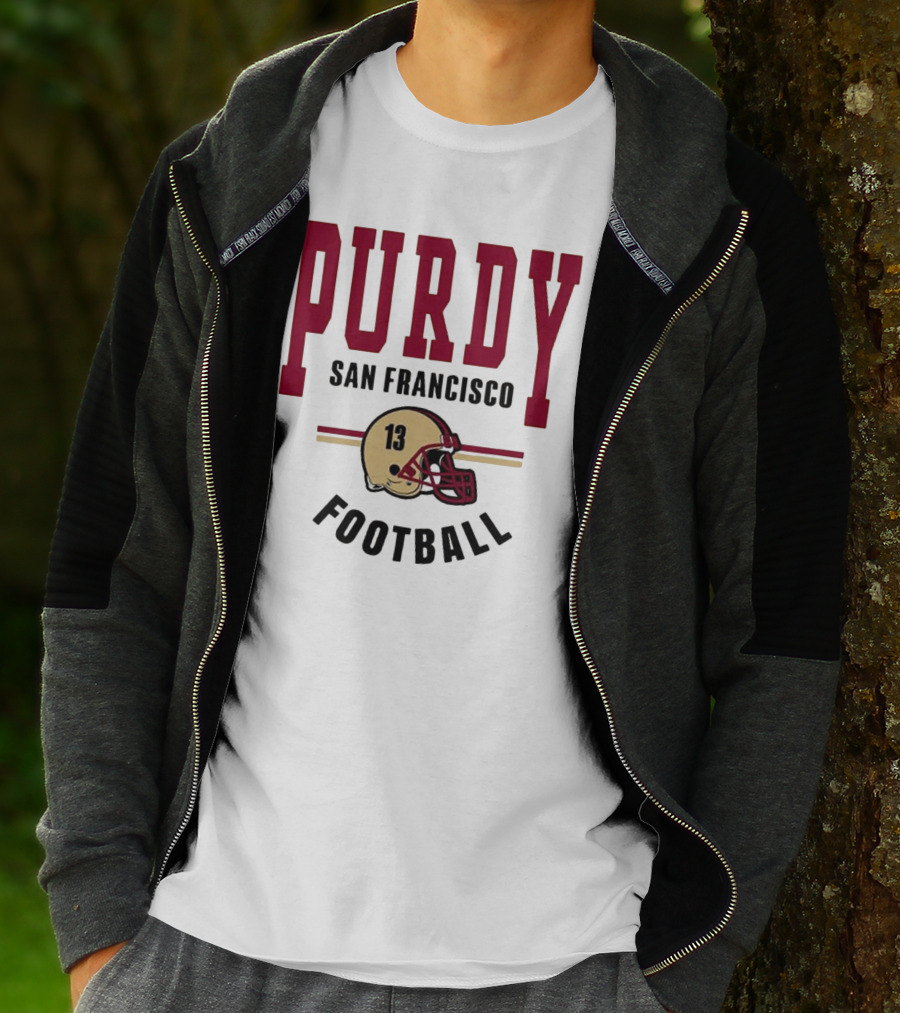 Brock Purdy San Francisco Football Vintage Helmet T-Shirt