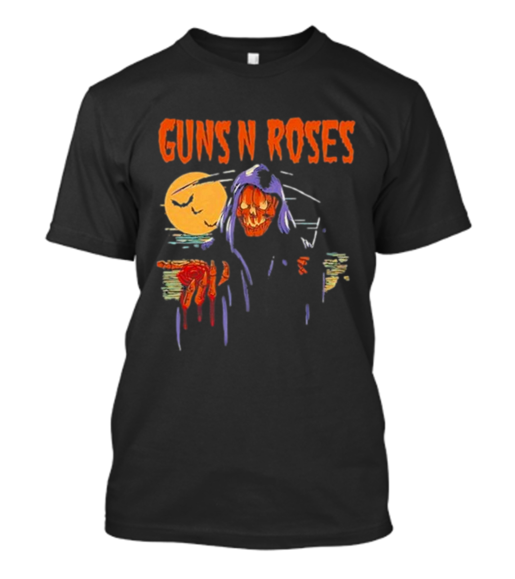 Guns N Roses Reaper Rose Halloween T-Shirt